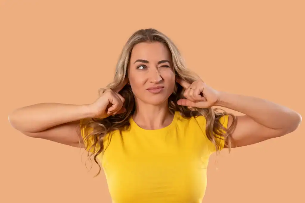 women holding ears